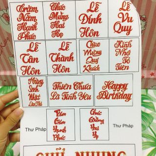 COMBO CHỮ XỐP RỜI - CHỮ CẮT LAZER THEO YÊU CẦU