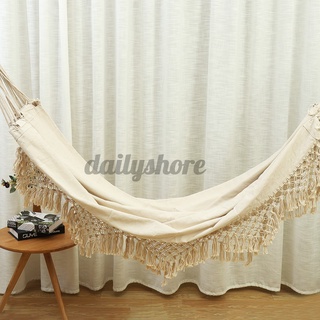 Võng treo phối lưới phong cách Boho trang trí nhà cửa