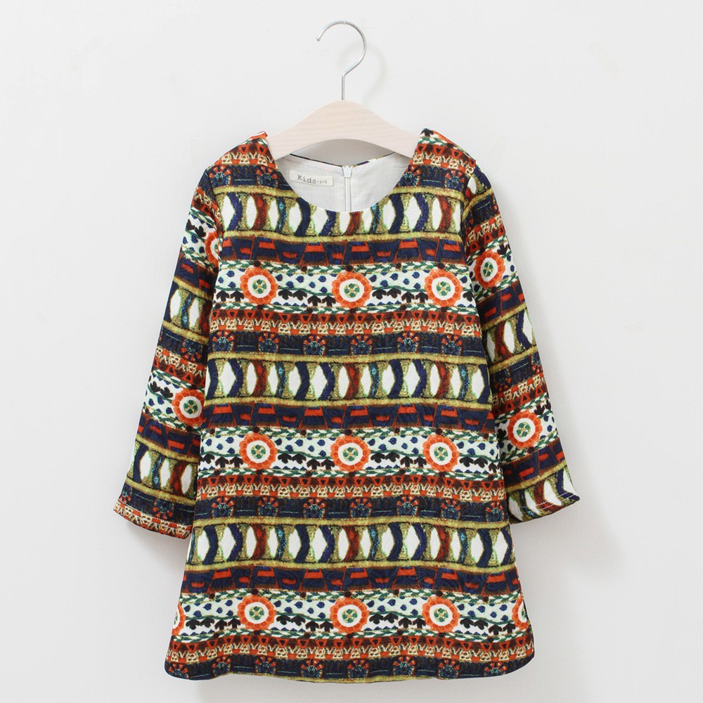 Đầm Sanlutoz Tay Dài Thiết Kế Đơn Giản Cho Bé Gái