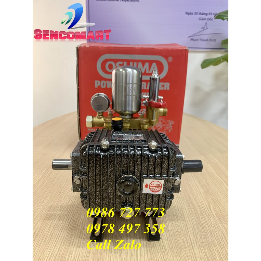 Đầu xịt rửa xe piston sứ OSHIMA OS22S bảo hành 12 tháng