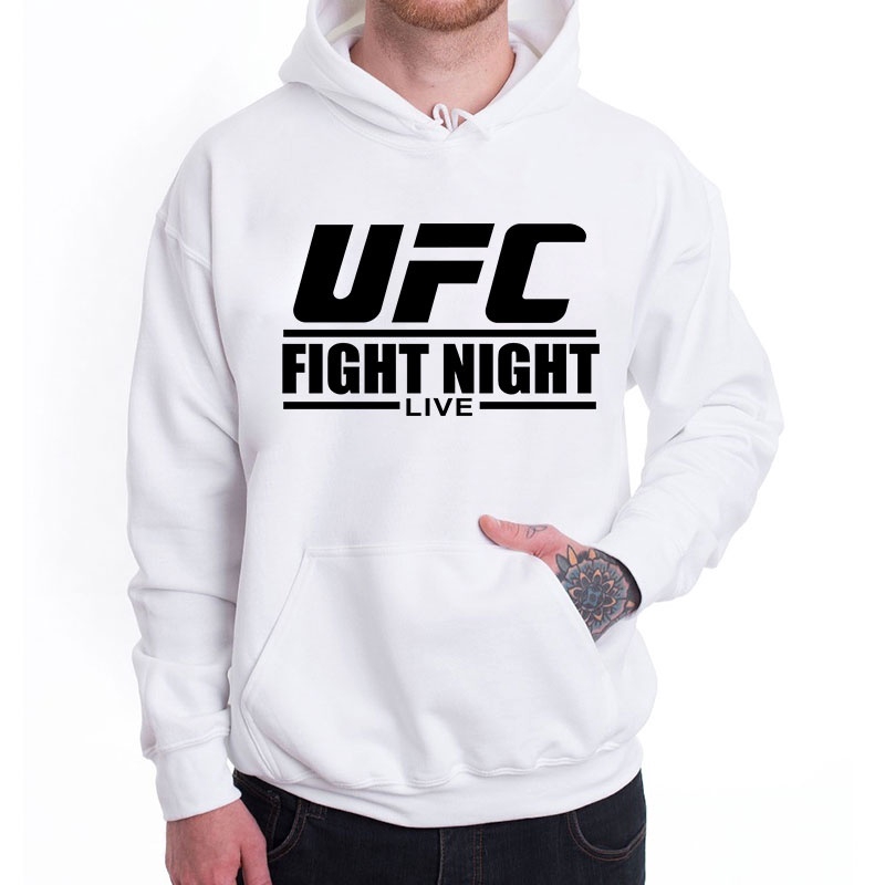 Mới Áo Hoodie Tay Dài In Chữ UFC Boxing Phong Cách Hàn Quốc Cho Nam