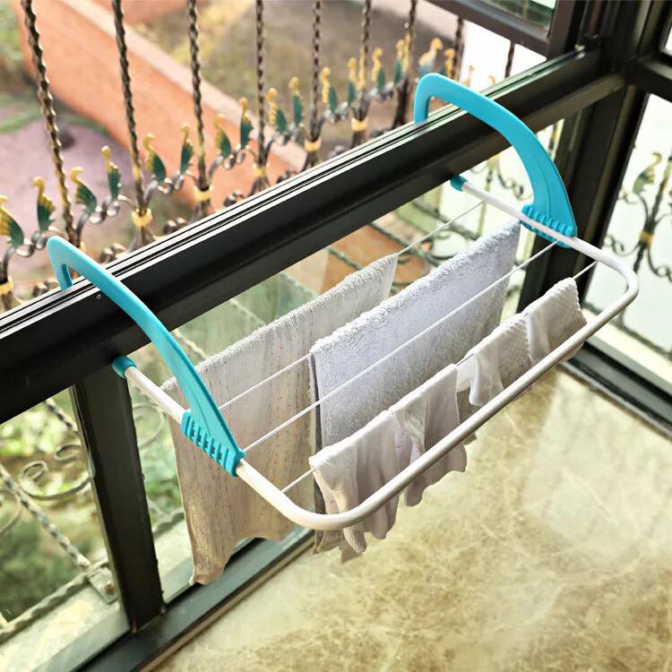 Kệ Giá Phơi Đồ Quần Áo Treo Ban Công Tiện Lợi Tiết Kiệm Diện Tích Gọn Nhẹ Dễ Sử Dụng