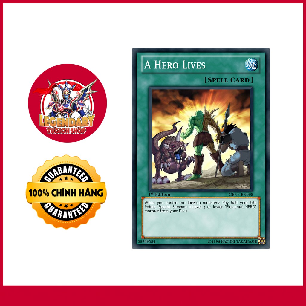 [EN-JP][Thẻ Bài Yugioh Chính Hãng] A Hero Lives