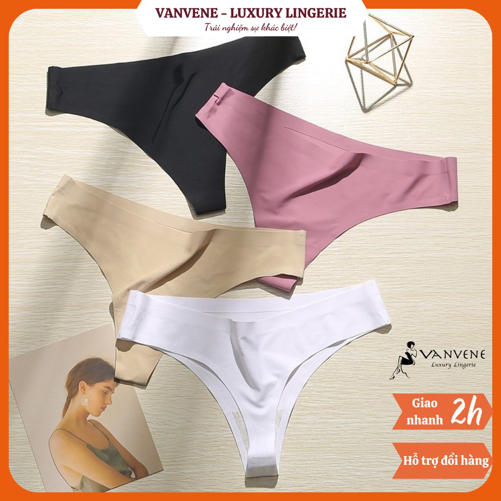 QUẦN LÓT LỌT KHE - THONG SU LỤA TRƠN CAO CẤP KHÔNG LỘ VIỀN Q658