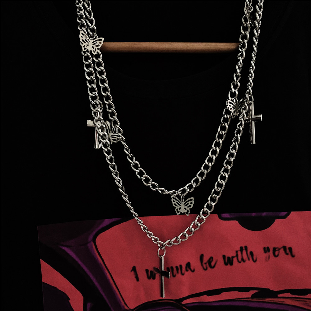 Chuỗi Dây Xích Đeo Thắt Lưng Nhiều Lớp Phối Mặt Hình Bướm Thời Trang Cho Nữ