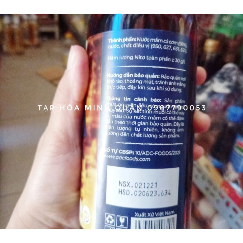 NƯỚC MẮM CÁ CƠM TAM'S 30° ĐẠM- 500ML/CHAI