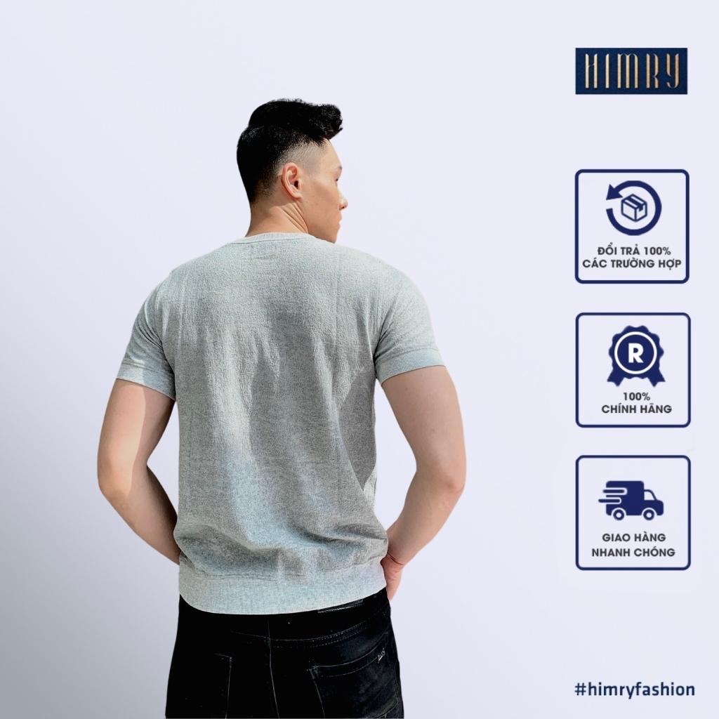 Áo thun nam cổ tròn HIMRY, áo thun tay ngắn, chất cotton cao cấp co giãn thấm hút tốt | BigBuy360 - bigbuy360.vn