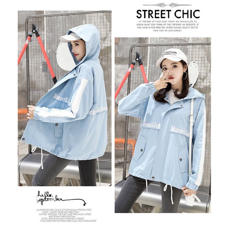 [S04] Áo khoác dù nữ 2 lớp in chữ LionGirl xinh xinh - M043 | BigBuy360 - bigbuy360.vn