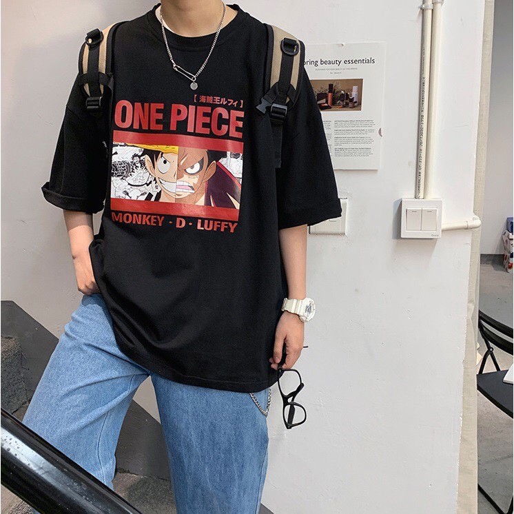 Áo thun tay lỡ 194SHOP vải coton dày dặn, co dãn, form rộng - One Piece