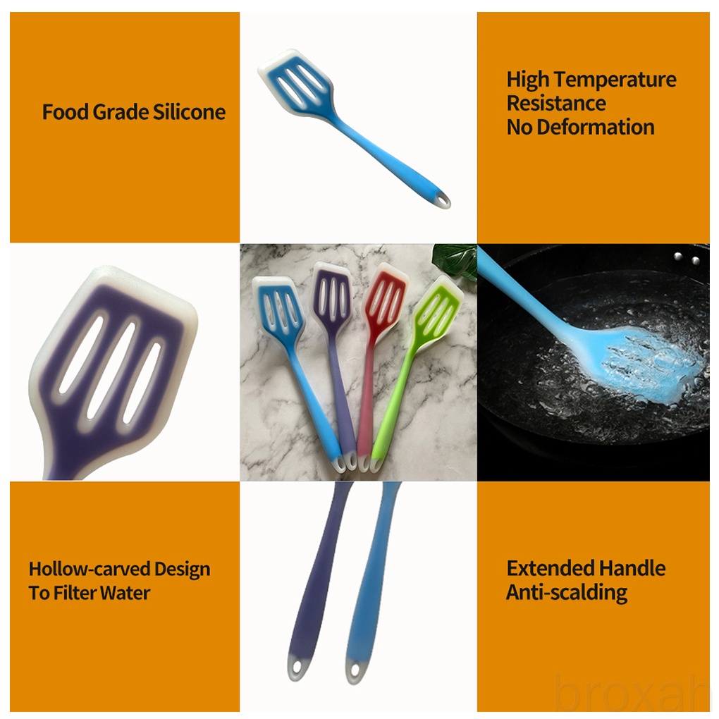 Xẻng Lật Thức Ăn Bằng Silicone Chống Dính Tiện Dụng Cho Nhà Bếp