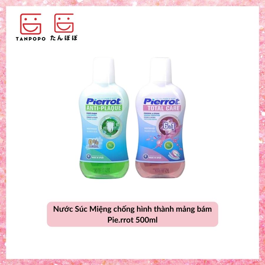[Chính hãng][Có sẵn]Nước Súc Miệng chống hình thành mảng bám Pie.rrot 500ml