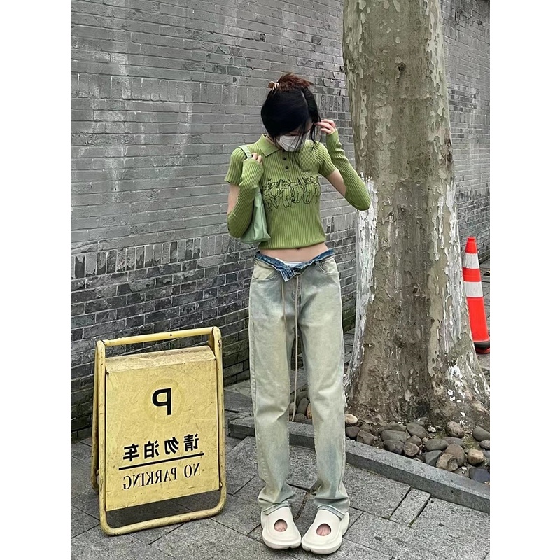Quần Jean Nữ Lưng Cao Kiểu Dáng Thời Trang Cá Tính