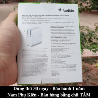 Sạc Nhanh Iphone Belkin 2 Cổng 12W