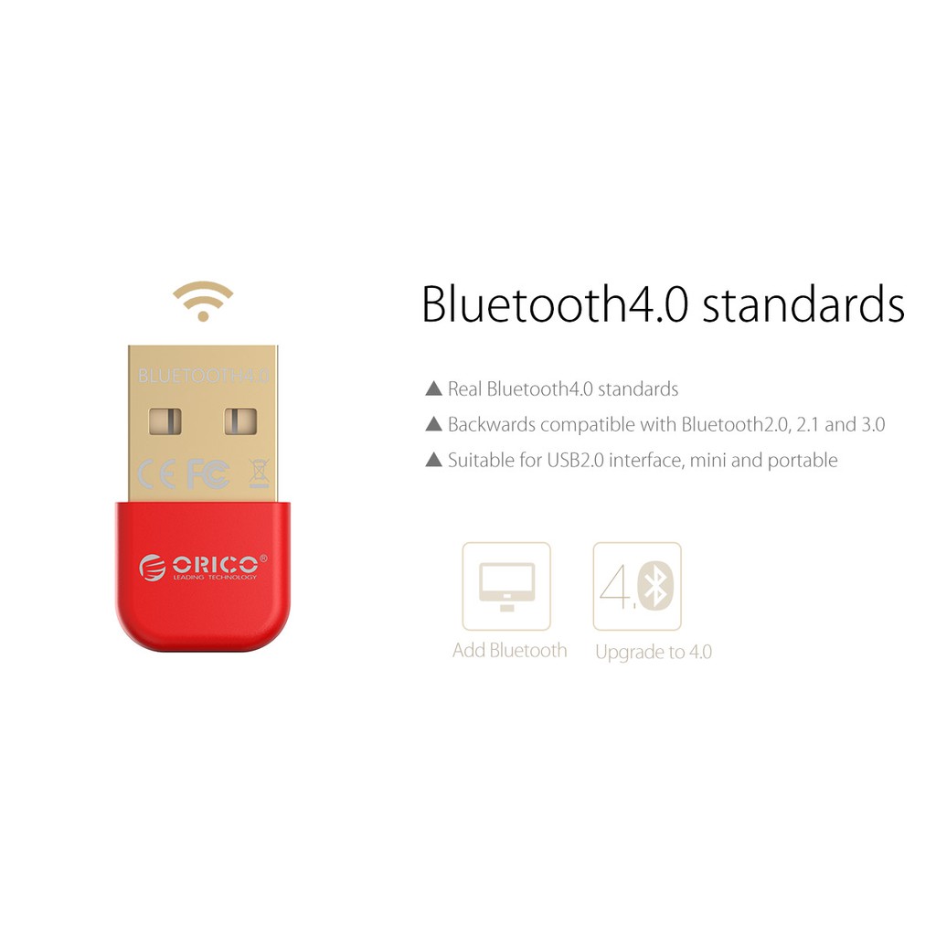 USB thu phát Bluetooth 4.0 ORICO BTA-403 - Hàng chính hãng mới 100%