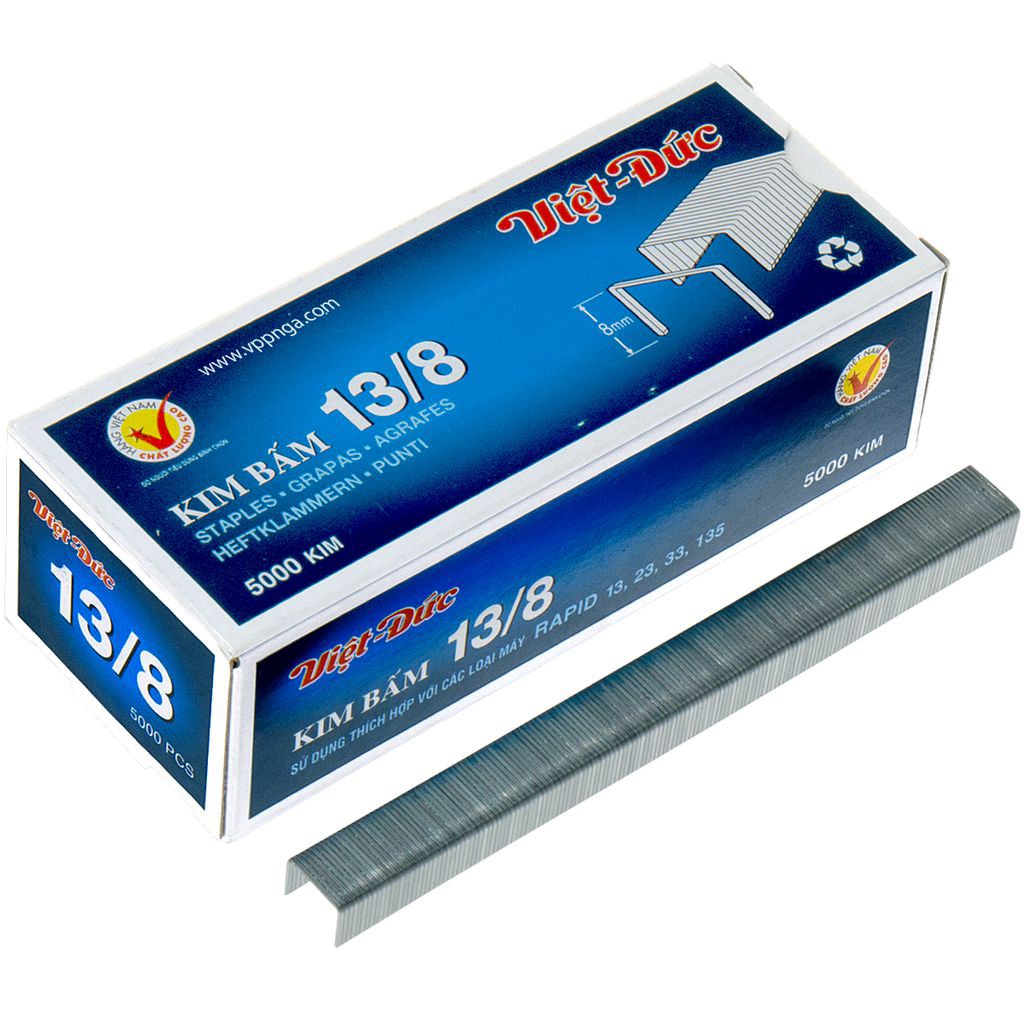 Kim bấm gỗ Việt Đức 13/8 (dùng cho Rapid R23)