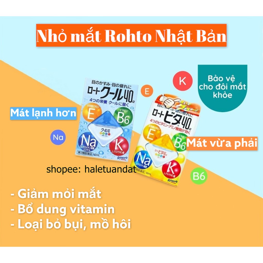 Nước Nhỏ Mắt Rohto 12ml - Nhật Bản