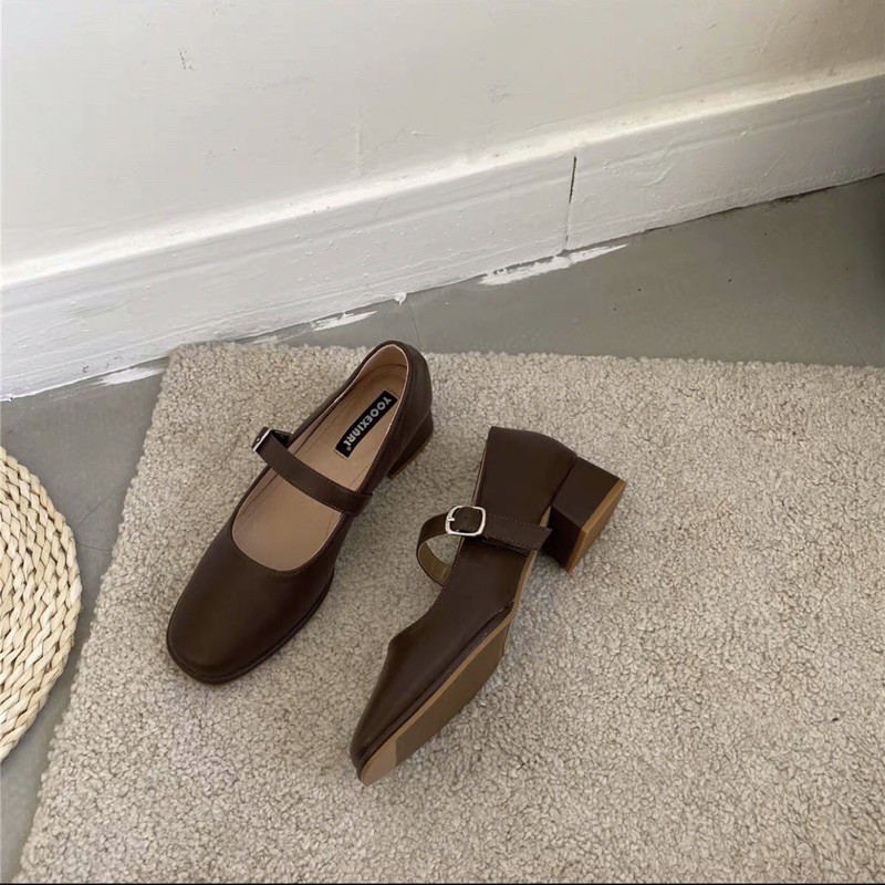 Giày Marry Jane mũi tròn hàn