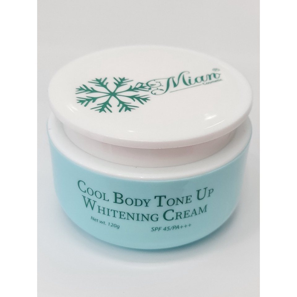 Kem Dưỡng Thể Mát Lạnh Bật Tông Sáng Da Mian Cool Body Tone Up Whitening Cream 120g