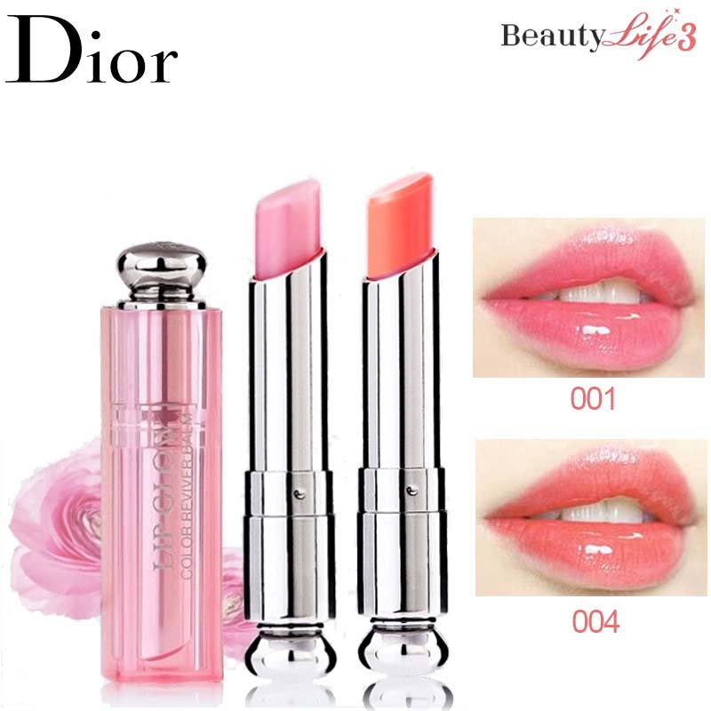 💋【chính hàng 】 Dior Lipstick Son môi Dior giữ ẩm có biến màu dần dần ,màu#001,màu #004