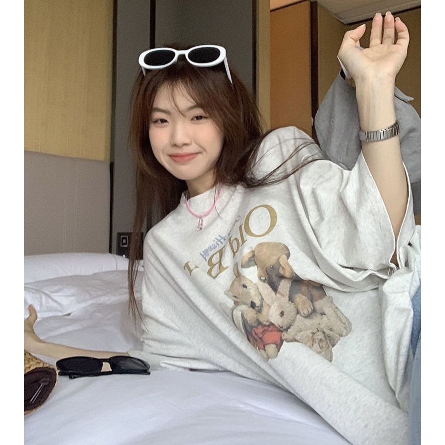 Áo Thun Ngắn Tay Phong Cách Hàn Quốc Thời Trang Dành Cho Nữ