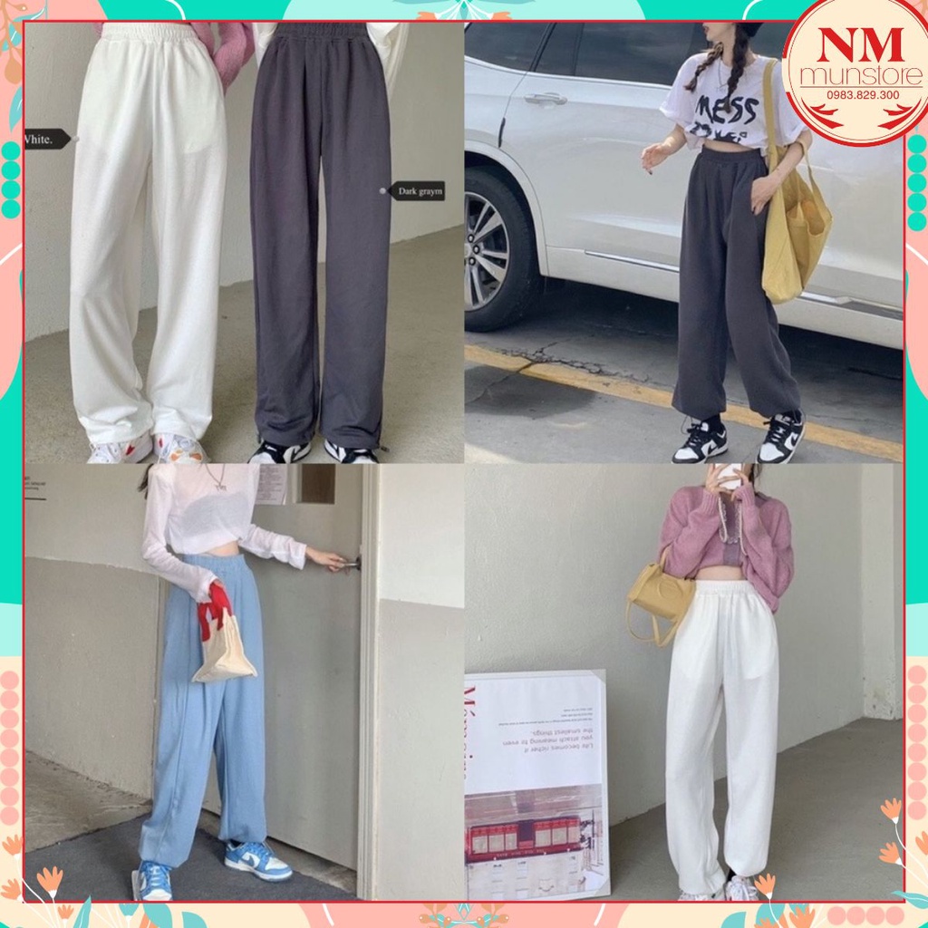 Quần Culottes 4 màu quần ống rộng, có chốt gấu điều chỉnh mặc được 2 kiểu, chất umi đẹp