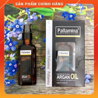 Tinh dầu dưỡng tóc Pallamina Argan Hair Oil Collagen & Keratin Italy 60ml