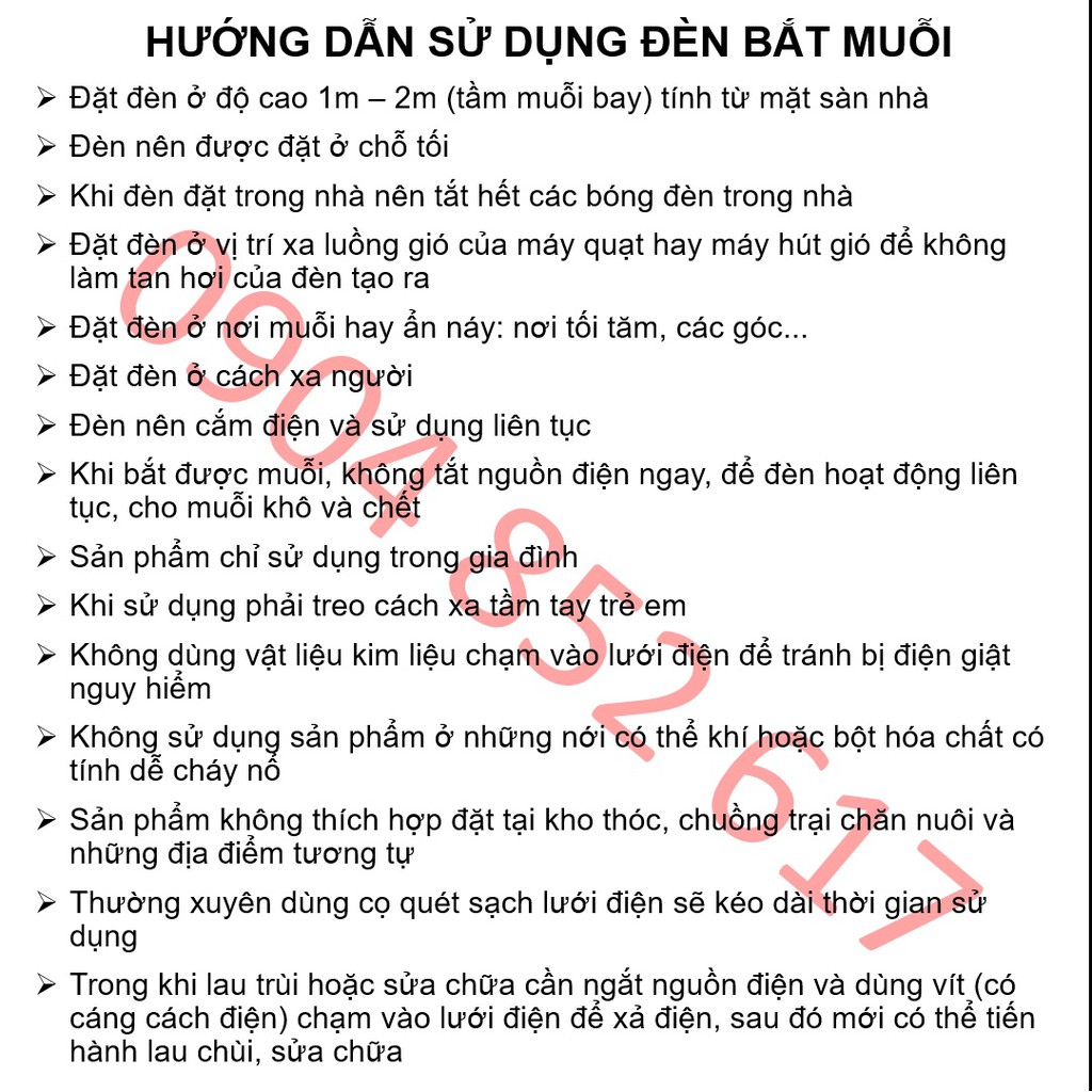 Đèn bắt muỗi Điện Quang EML01 EML02 EML03