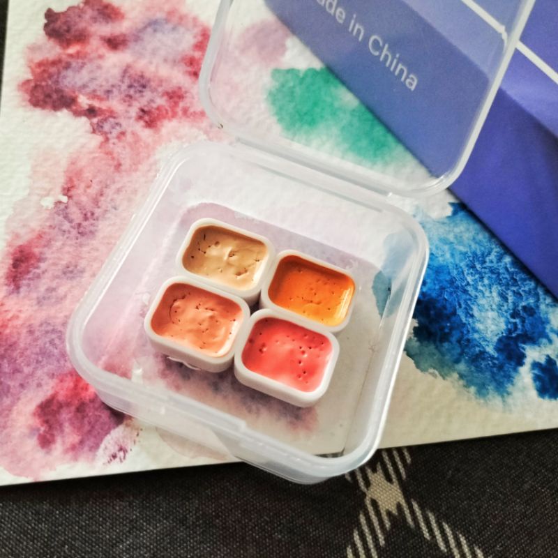 Pocket màu nước hạng hoạ sĩ tone pastel tô da