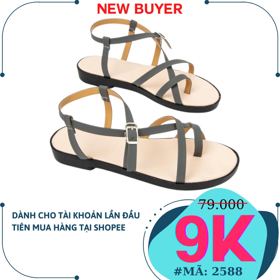Giày Sandal Dây Mảnh MWC 2588 Giày Quai Hậu Đế Bệt Xỏ Ngón Cách Điệu Siêu Xinh NUSD- 2588
