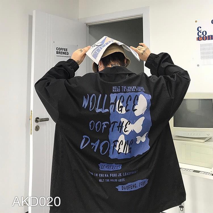 AKD020 - MẪU MỚI RA LÒ -  áO Khoác Dù Bomber Nam Nữ Unisex-áO Khoát kiểu sơ mi jackets có Form rộng XL | BigBuy360 - bigbuy360.vn