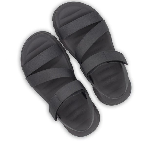 Giày sandal quai chéo nam nữ unisex, xăng đan cực êm NESTY SB12-DXT xám tro