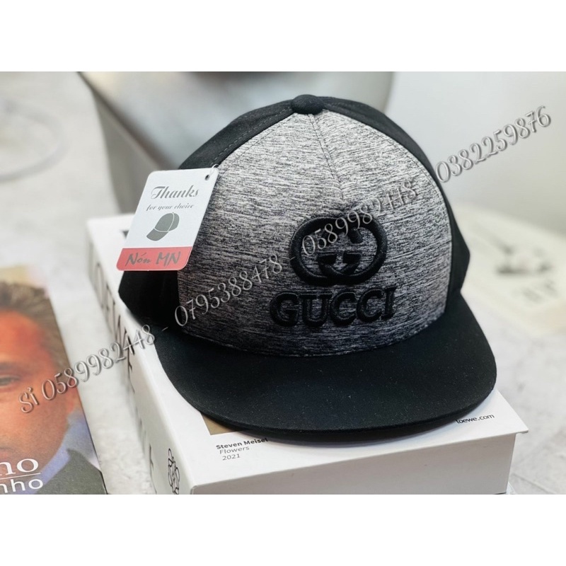 Nón hiphop phối màu cho bé trai thêu gx 1t đến 5t