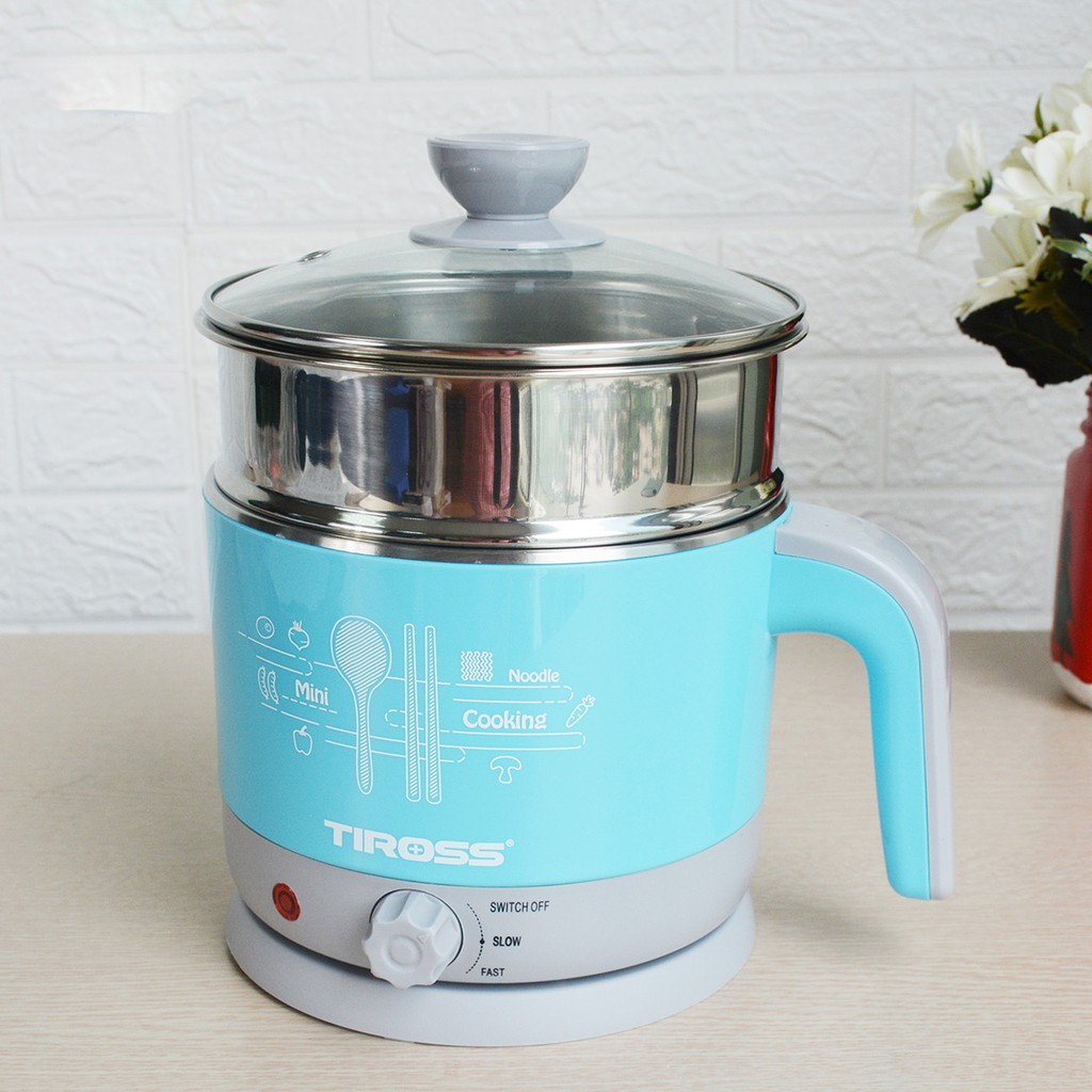 Ấm Nấu Đa Năng Tiross TS1366 (1.2L) - Hàng Chính Hãng