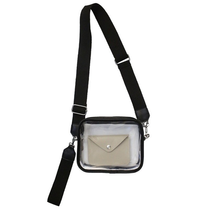 Túi Đeo Chéo Trong Suốt Thời Trang Hàn Cho Nam Nữ