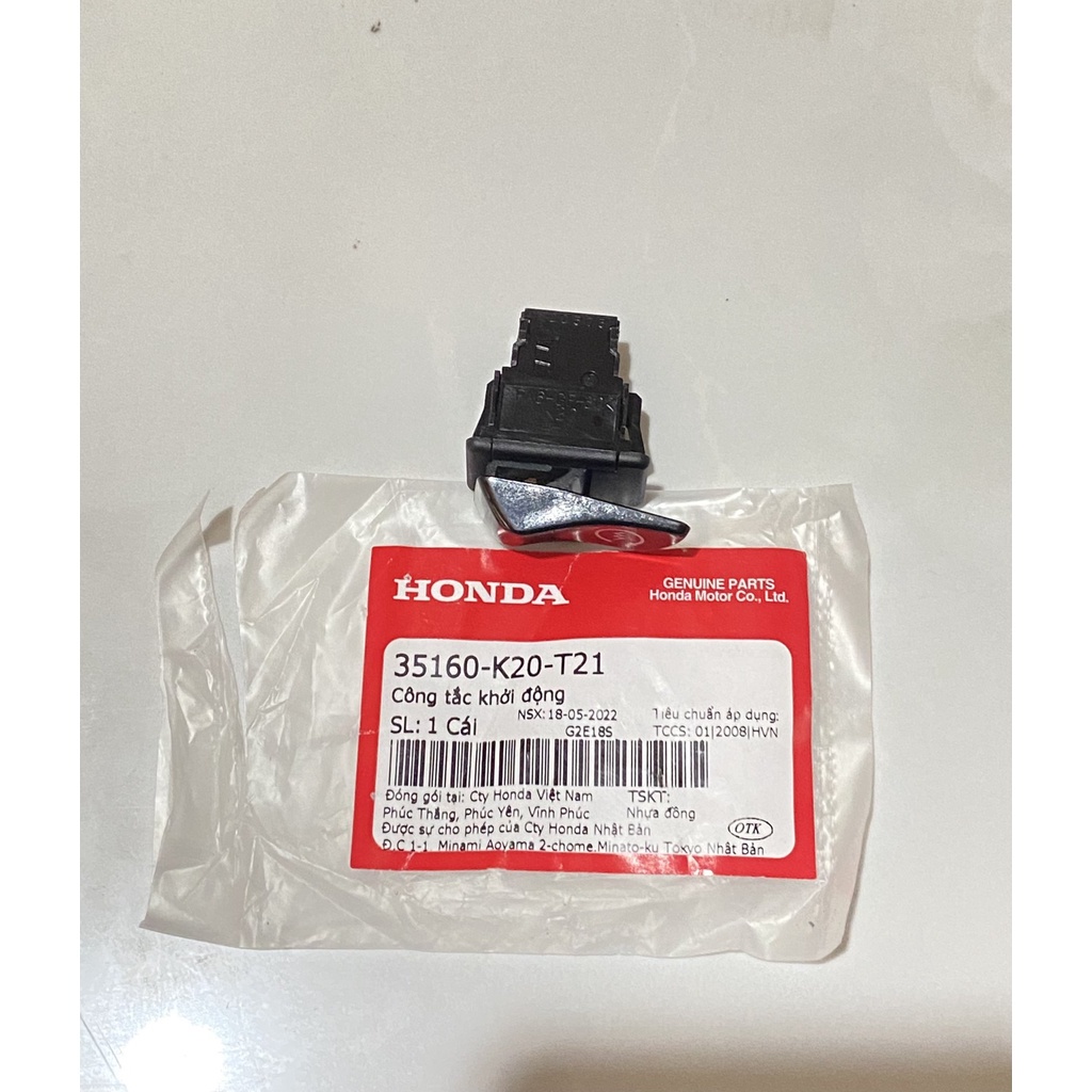 Công tắc khởi động - công tắc đề HONDA AIR BLADE 125 năm 2015-2016-2018, hàng Honda chính hãng.