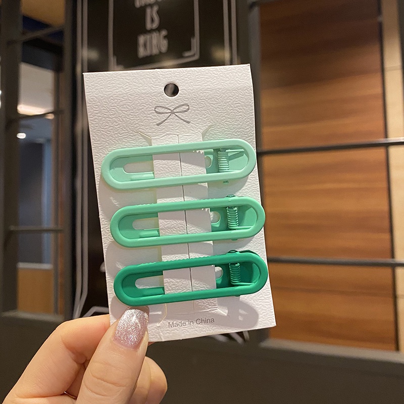 Kẹp tóc mái kiểu mỏ vịt cỡ nhỏ phong cách Hàn Quốc xinh xắn