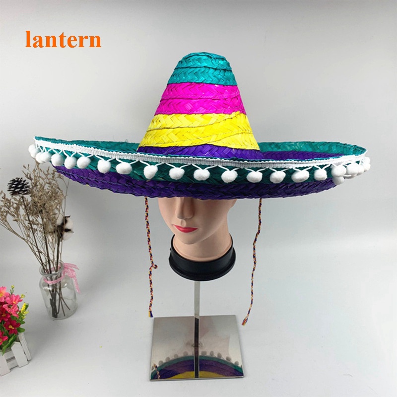 Nón Cối Rộng Vành Nhiều Màu Sắc Phong Cách Mexico Dành Cho Nam Nữ