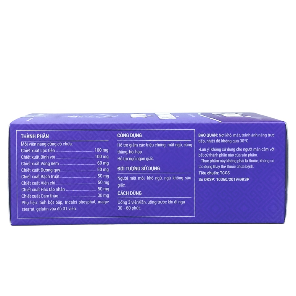 ✔ Viên uống ngủ ngon An Miên Giấc Hỗ trợ giảm mất ngủ căng thẳng hồi hộp