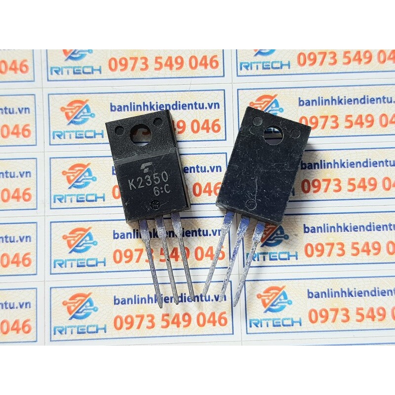 Combo 5 chiếc K2350, 2SK2350 Mosfet Kênh-N 200V/8.5A/30W TO-220