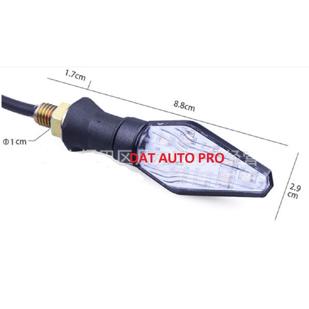 Bộ 2 Đèn Xi Nhan LED Có Tích Hợp DEMI Cao Cấp Dùng Cho Xe Máy.
