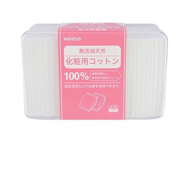 Bông tẩy trang Miniso 1000 miếng