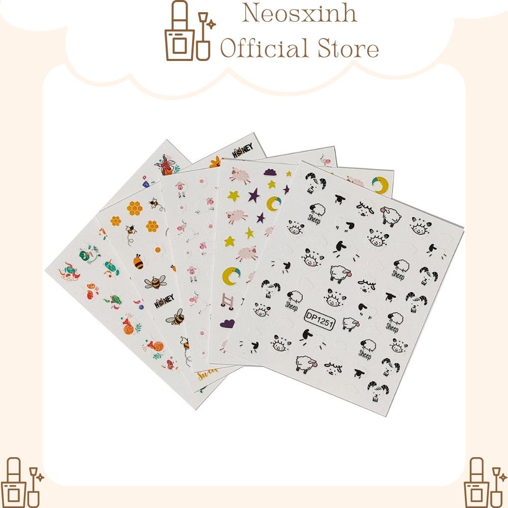 Sticker Dán Móng Tay Animals DP1245-1258 Cute Hot Trend - Hình Dán Móng - Neosxinh Nails