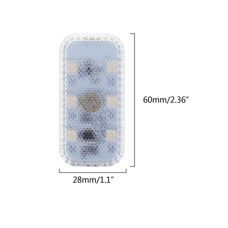 Đèn LED Đọc Sách Gắn Trần Xe Hơi Từ Tính Có Thể Sạc Lại Bằng Cổng Usb
