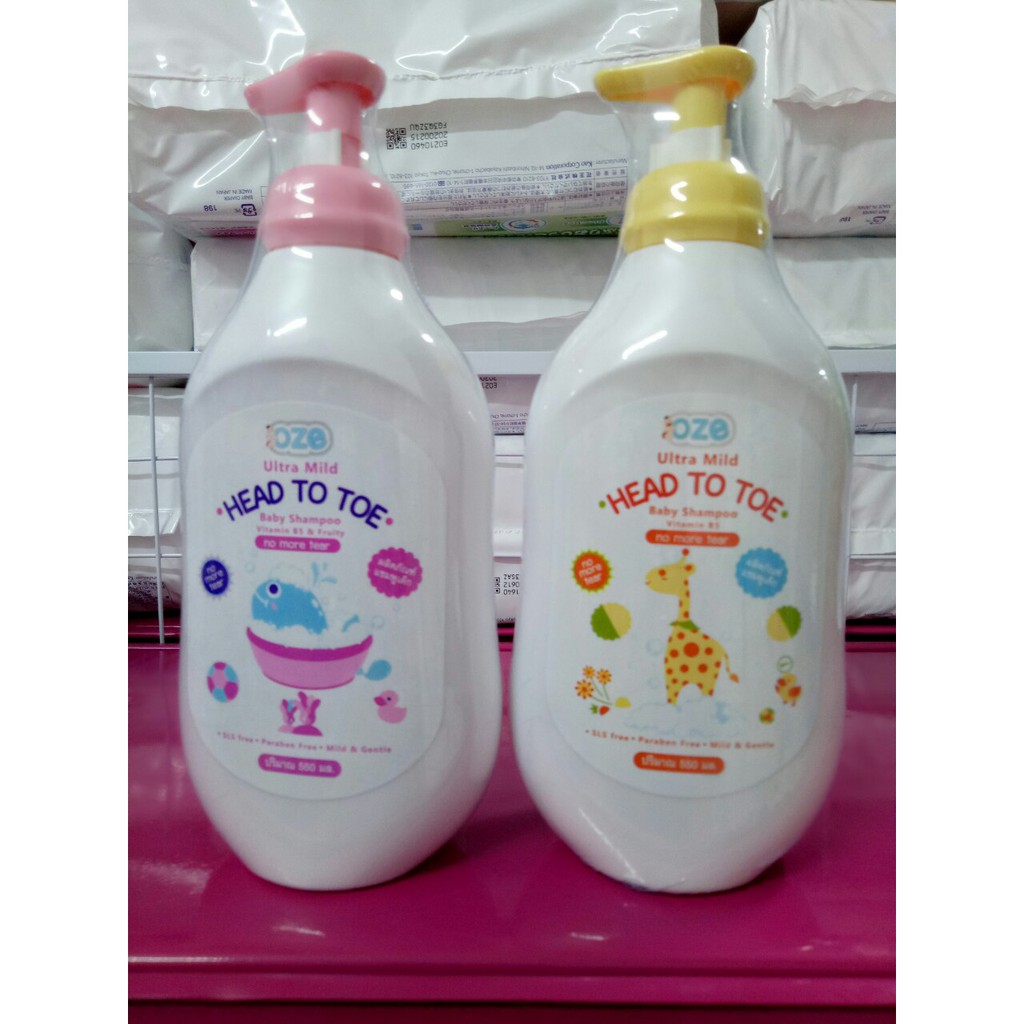 Sữa tắm gội trẻ em OZE Ultra Mild Head To Toe 550ml