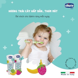 Kem đánh răng cho bé nuốt được Chicco