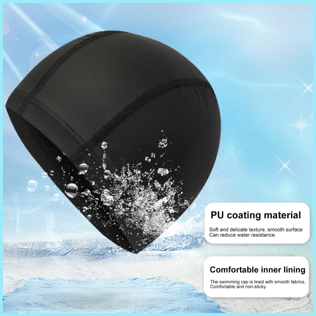 Mũ Bơi Chất Liệu PU Co Giãn Chống Thấm Nước Cho Nam Và Nữ