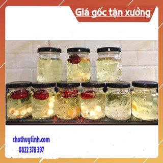 Combo 30 hủ thủy tinh tròn 70ml - nắp thiếc vặn tay