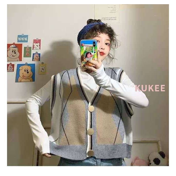 Áo Gile Len Dáng Rộng Họa Tiết Hình Học Phong Cách Hàn Quốc
 Cổ Điển | BigBuy360 - bigbuy360.vn