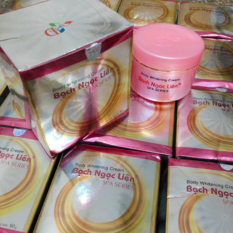 Kem body bạch ngọc liên 2 màu xanh và hồng