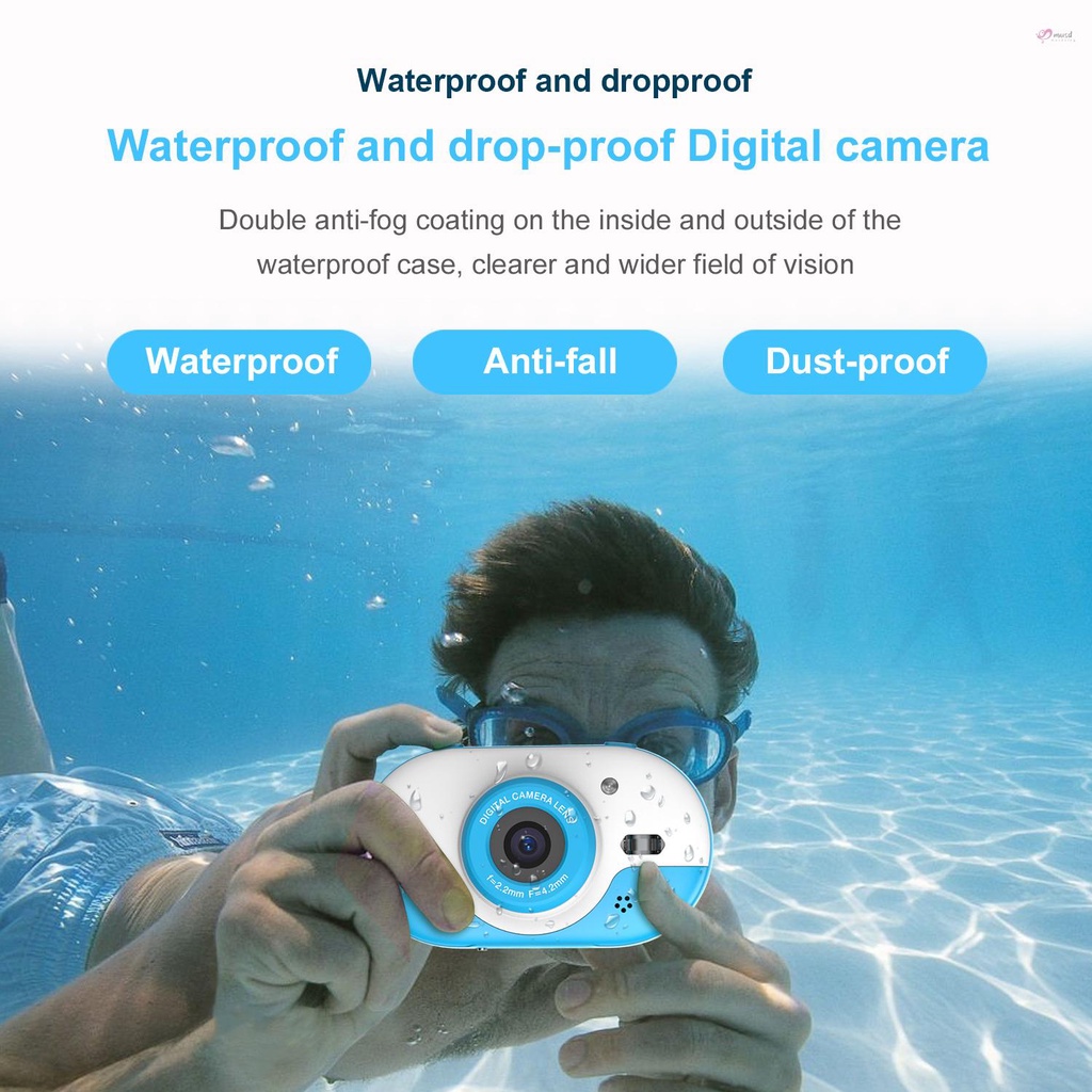 Camera kỹ thuật số 8MP chống thấm nước màn hình kép 2.4 Inch IPS HD tự hẹn giờ cho bé 5s
 | BigBuy360 - bigbuy360.vn